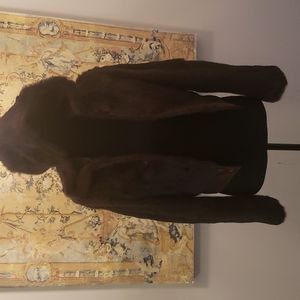 Rabbit fur bomber jacket